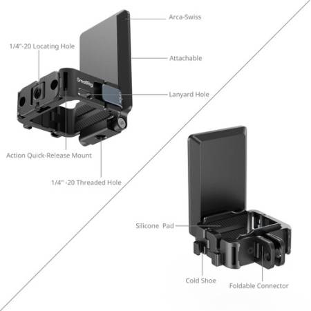 SmallRig 5581 - regulowany wspornik, magnetyczne mocowanie z interfejsem szybkozłączki do DJI Osmo Pocket 3